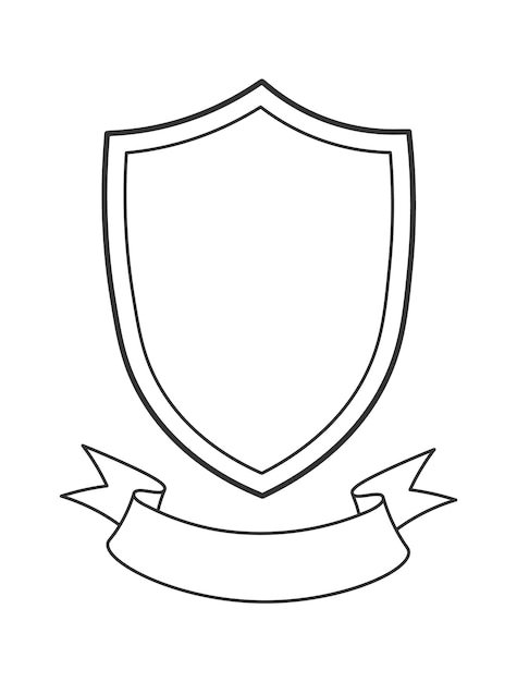 Vector insignia del escudo real heráldico