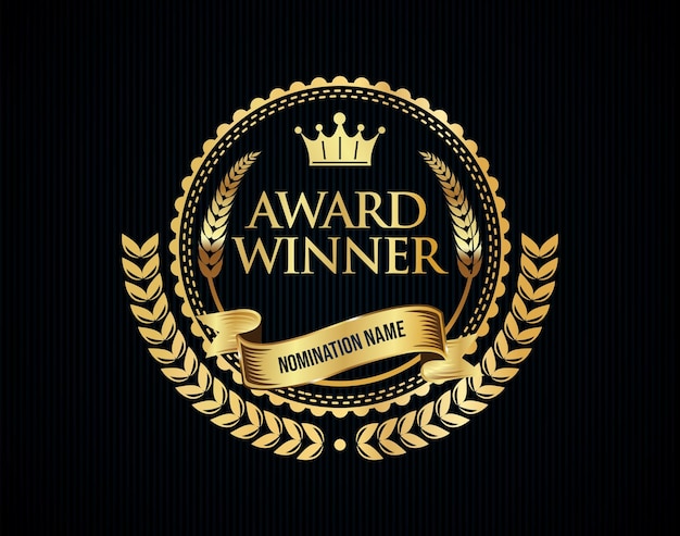 Insignia de ganador del premio de oro
