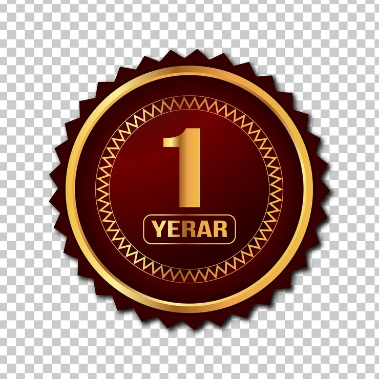 Insignia de garantía de un año