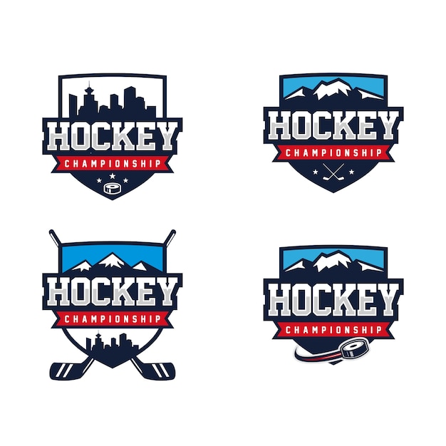 Vector insignia de hockey logo