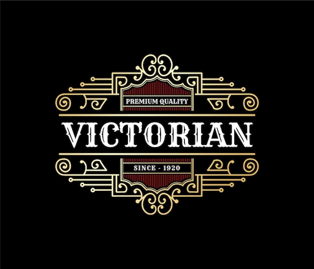 Vector insignia de logotipo vintage de lujo real para marcas de bebidas alcohólicas y whisky de cervecería artesanal