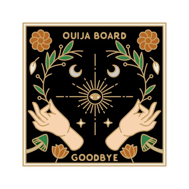 Insignia Monoline de tablero Ouija vintage