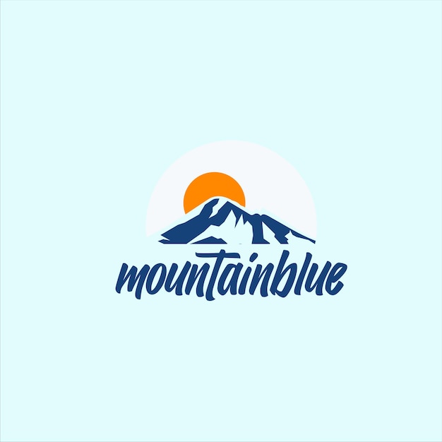 Insignia de la montaña del logotipo