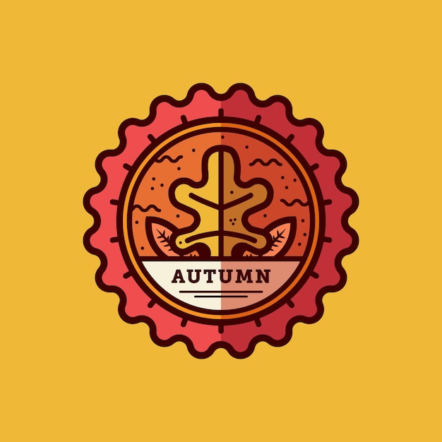 Vector insignia de otoño