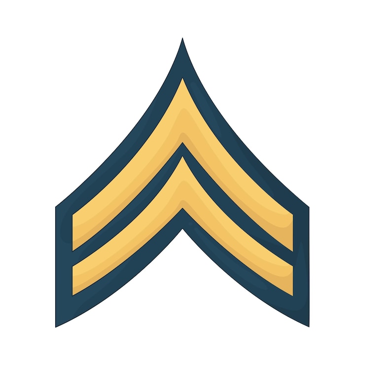 Vector insignia de rango militar