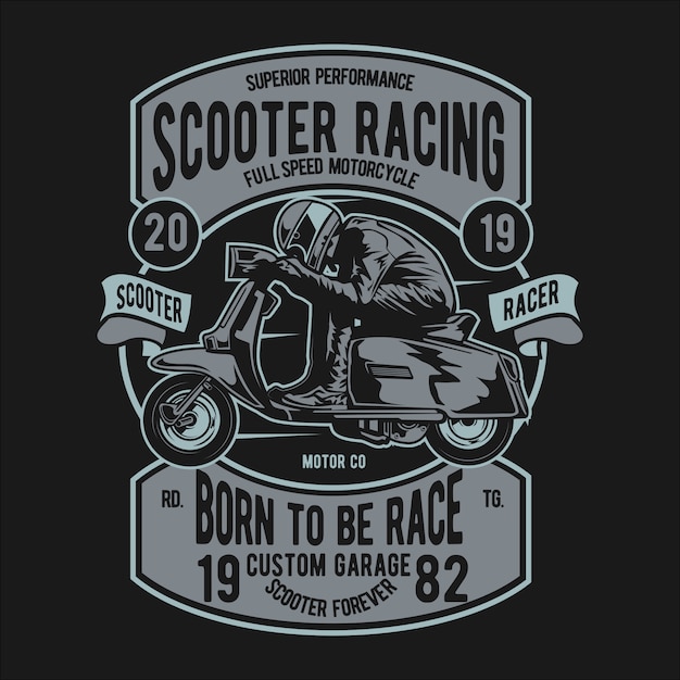 Insignia de Scooter Racer