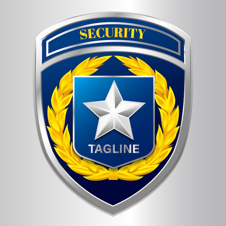 Insignia de seguridad Escudo Emblema profesional para los servicios de aplicación de la ley y protección