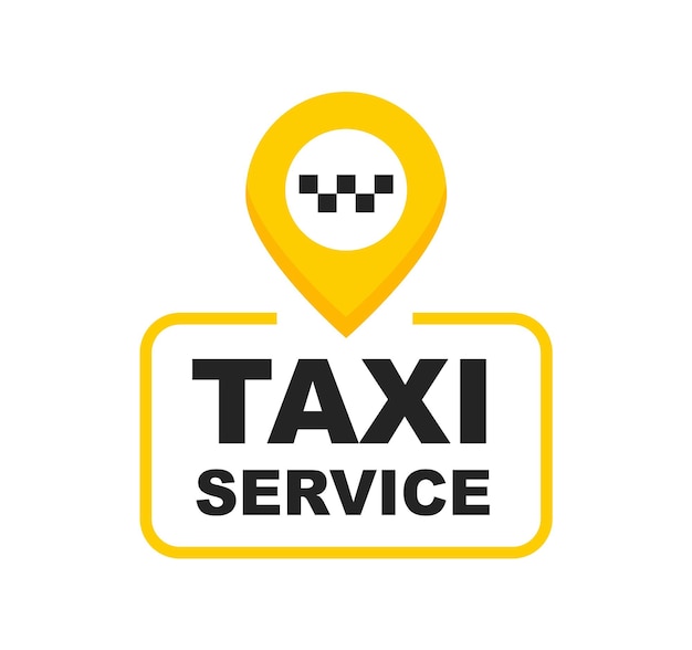 Insignia de servicio de taxi Señal de taxi Adhesivo amarillo del servicio de llamada de taxi