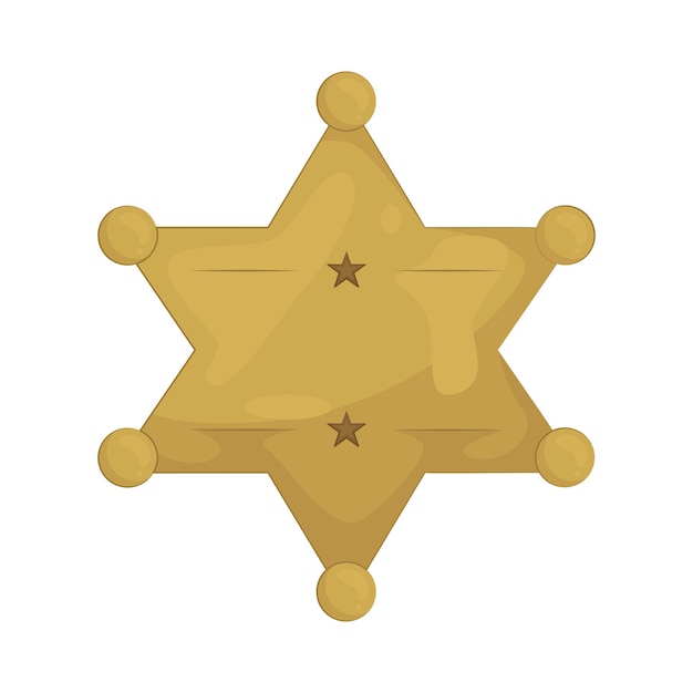 La insignia del sheriff.