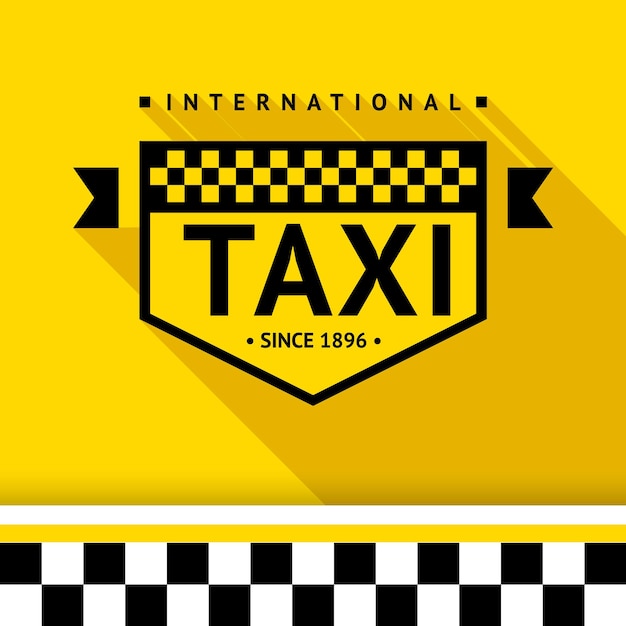 Vector insignia de taxi con sombra - 17, ilustración vectorial 10eps