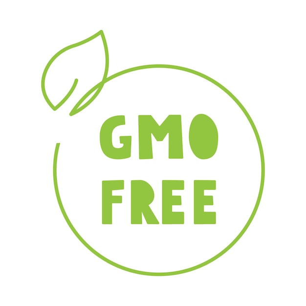 Insignia vectorial libre de OMG Diseño gráfico verde Ilustración sobre fondo blanco