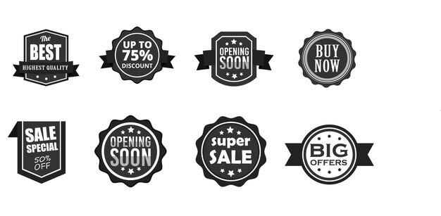 Insignia de venta de súper venta de banner