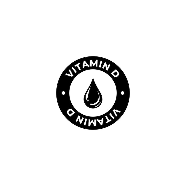 Vector insignia de vitamina d