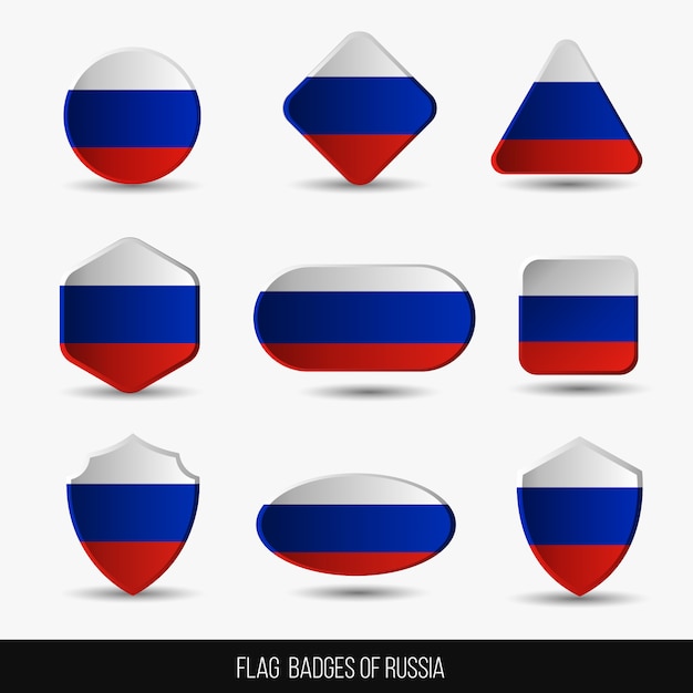 Insignias de la bandera de rusia