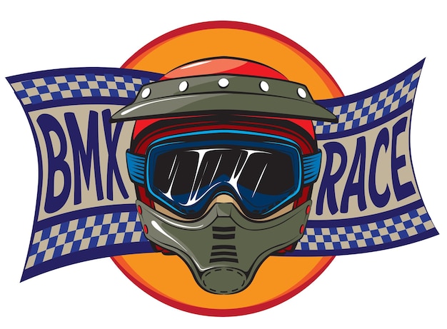 Insignias de carrera OS BMX Bandera azul