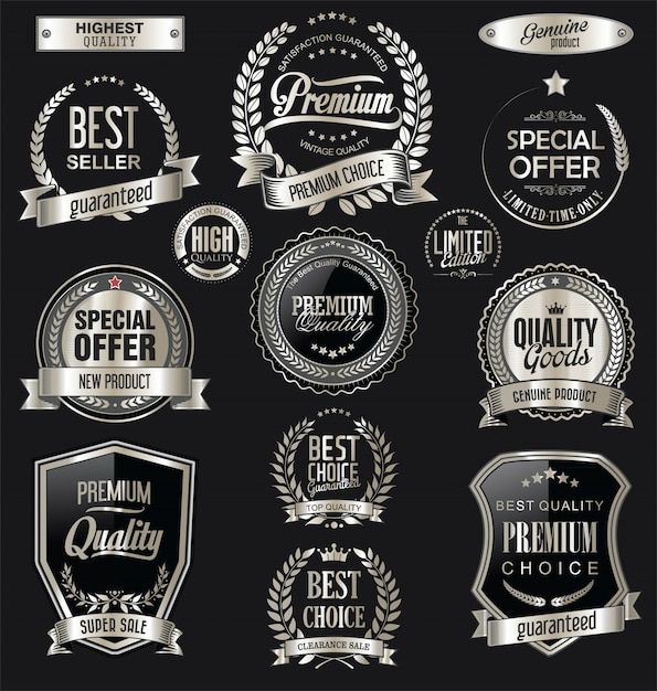 Insignias y etiquetas de lujo