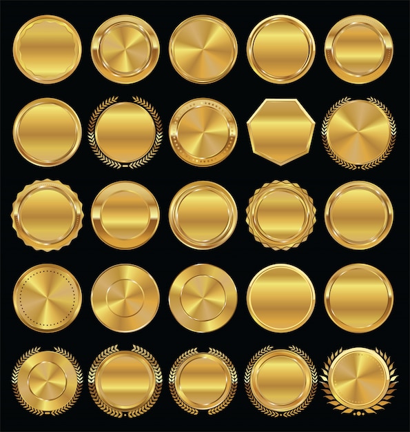 Insignias y etiquetas de oro