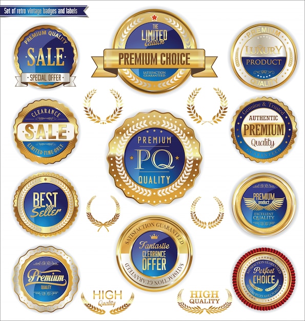 Insignias de lujo retro