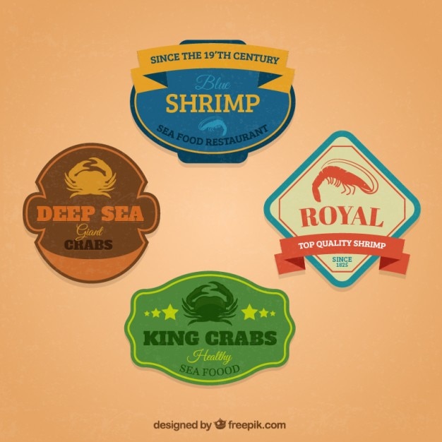 insignias de mariscos