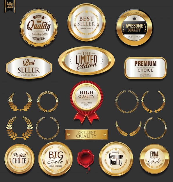 insignias de oro