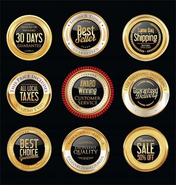 insignias de oro