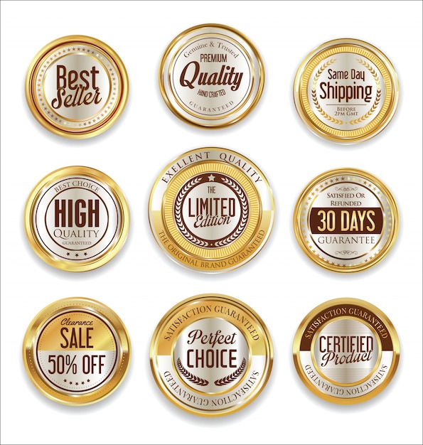 insignias de oro