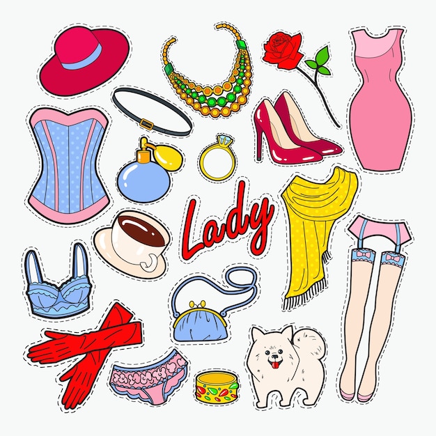 Insignias y parches de moda de mujer