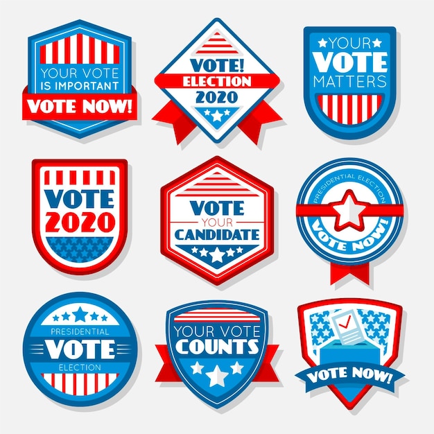 Insignias y pegatinas de votación