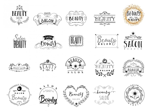 Insignias del salón de belleza