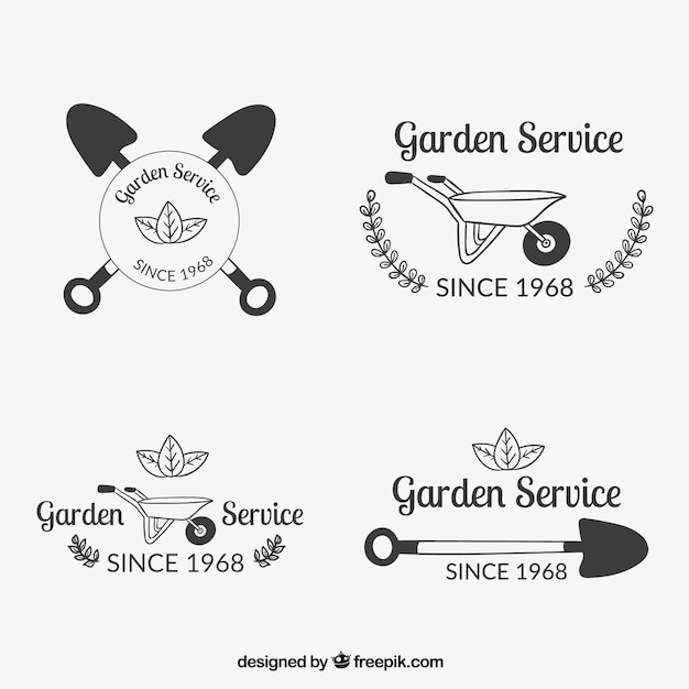 Insignias de servicio jardín