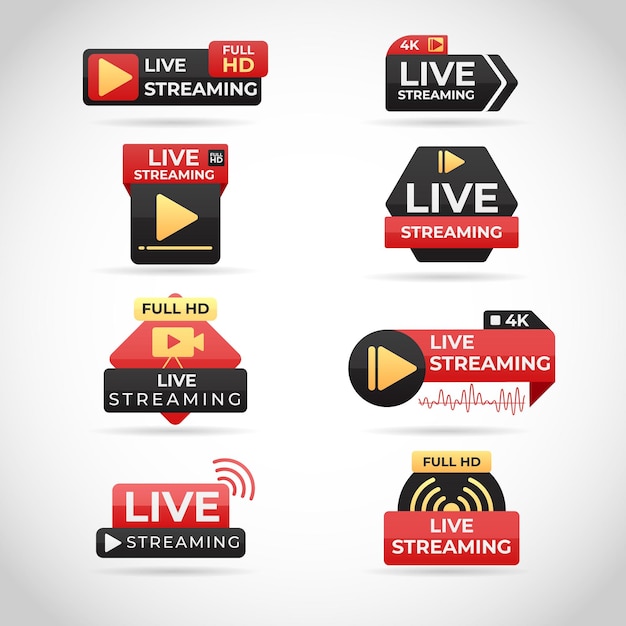 Las insignias de transmisión en vivo