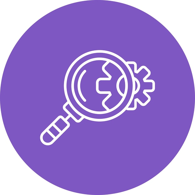 Inspección de la imagen vectorial del icono Se puede utilizar para la fontanería