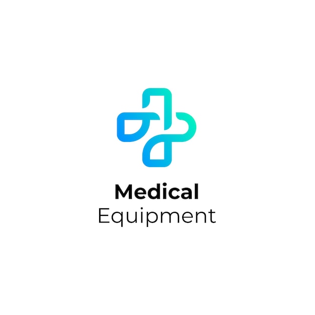 Inspiración de diseño de concepto de logotipo de gradiente médico de salud elegante simple