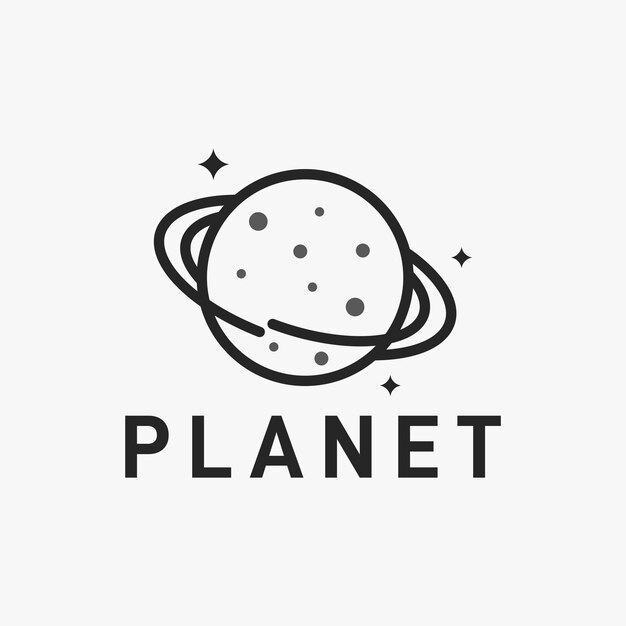 inspiración para el diseño del icono del logotipo del planeta