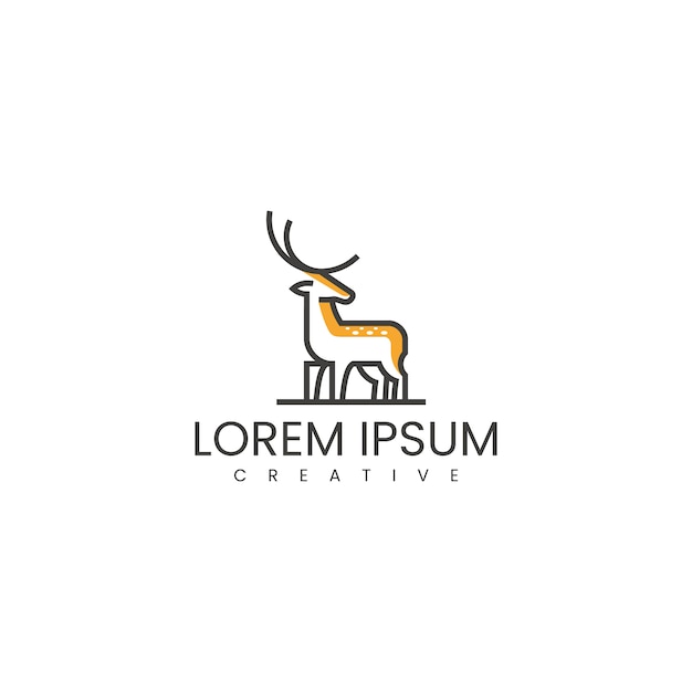 Inspiración de diseño de logo de ciervo