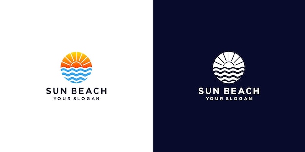 Inspiración para el diseño del logo de sun beach