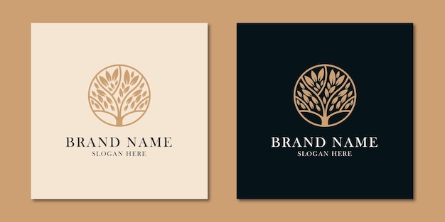 Inspiración del diseño del logo de Tree of Life