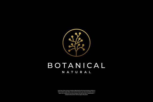 Inspiración para el diseño del logotipo de Abstract Flower Botanical
