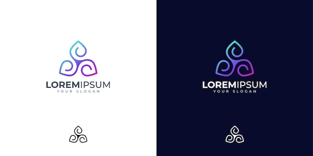 Inspiración de diseño de logotipo abstracto