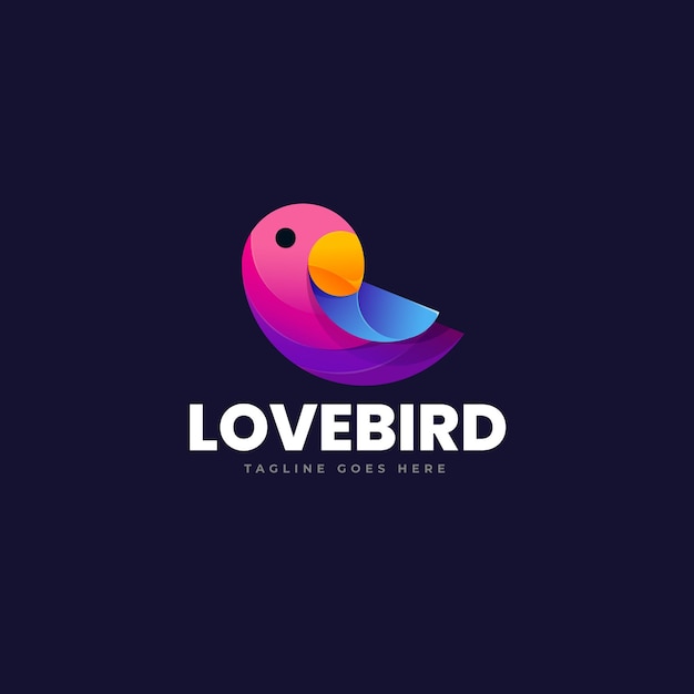 Inspiración en el diseño del logotipo de agapornis