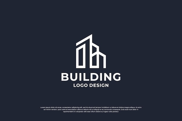 Inspiración para el diseño del logotipo de arquitectura de edificios