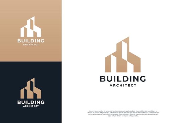 Inspiración para el diseño del logotipo de arquitectura de edificios