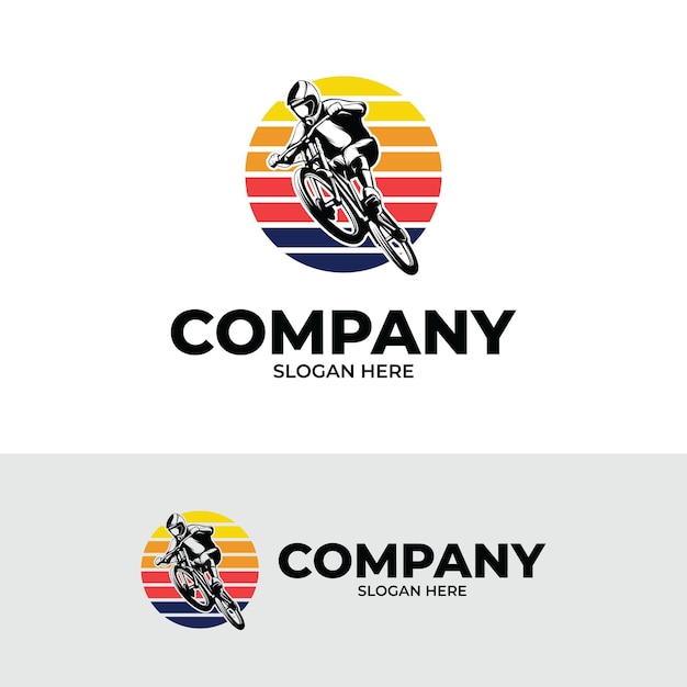 Inspiración en el diseño del logotipo de bicicleta de montaña