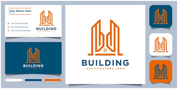 Inspiración de diseño de logotipo de bienes raíces logotipo de edificio de lujo logotipo de estructura de edificio de construcción