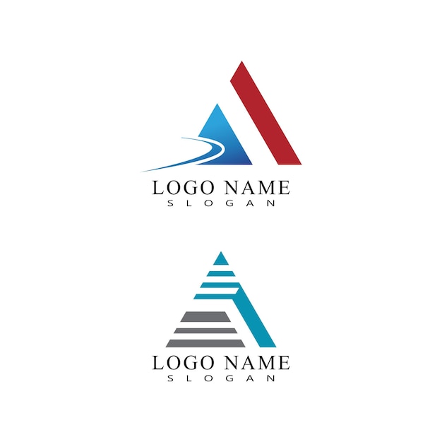 Inspiración para el diseño del logotipo de la cadena triangular futurista