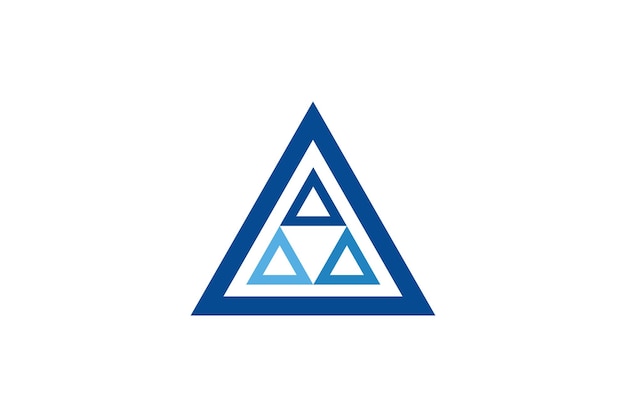 Inspiración para el diseño del logotipo de la cadena del triángulo futurista