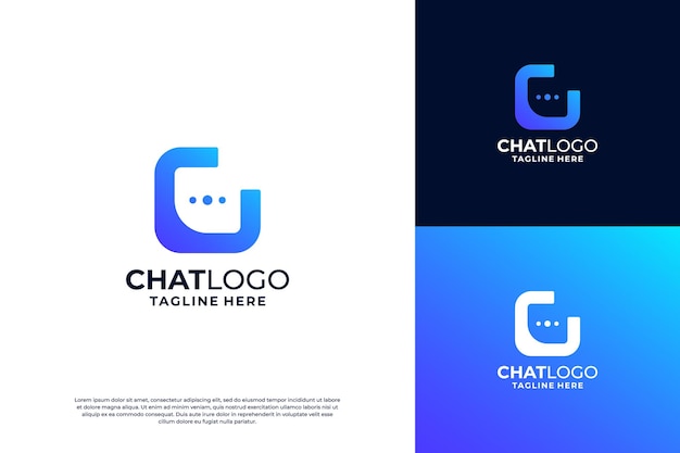 Inspiración para el diseño del logotipo de la carta C chat