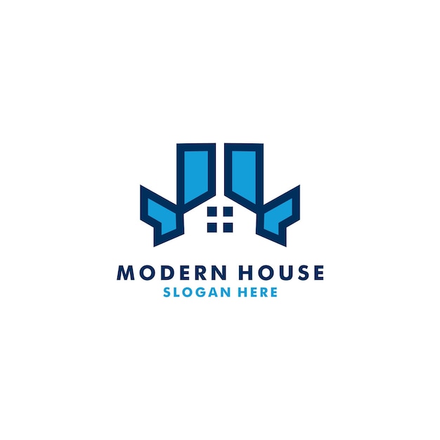 Inspiración en el diseño del logotipo de la casa moderna Plantilla de diseño vectorial