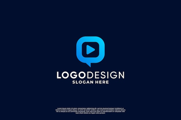 Inspiración en el diseño del logotipo de chat de medios