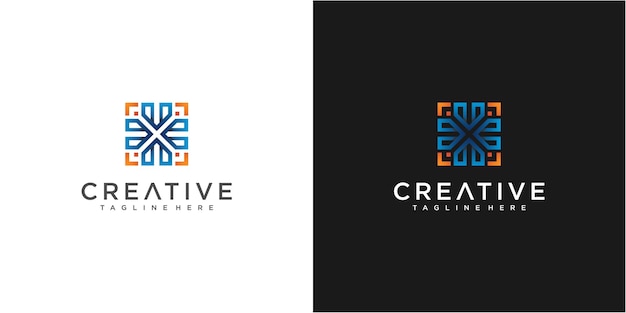 Inspiración para el diseño del logotipo de la comunidad colorful arrow